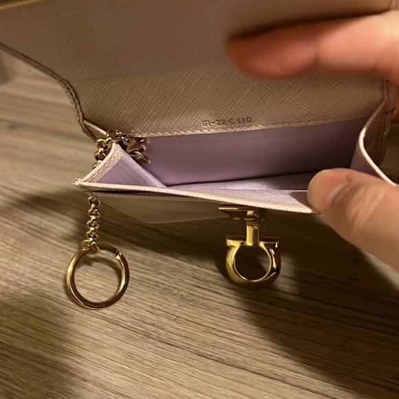 Salvatore Farragamo keychain Gancini clip Card case - Picture 6 of 7